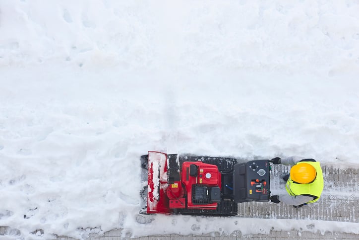 effective snow removal-sidewalk